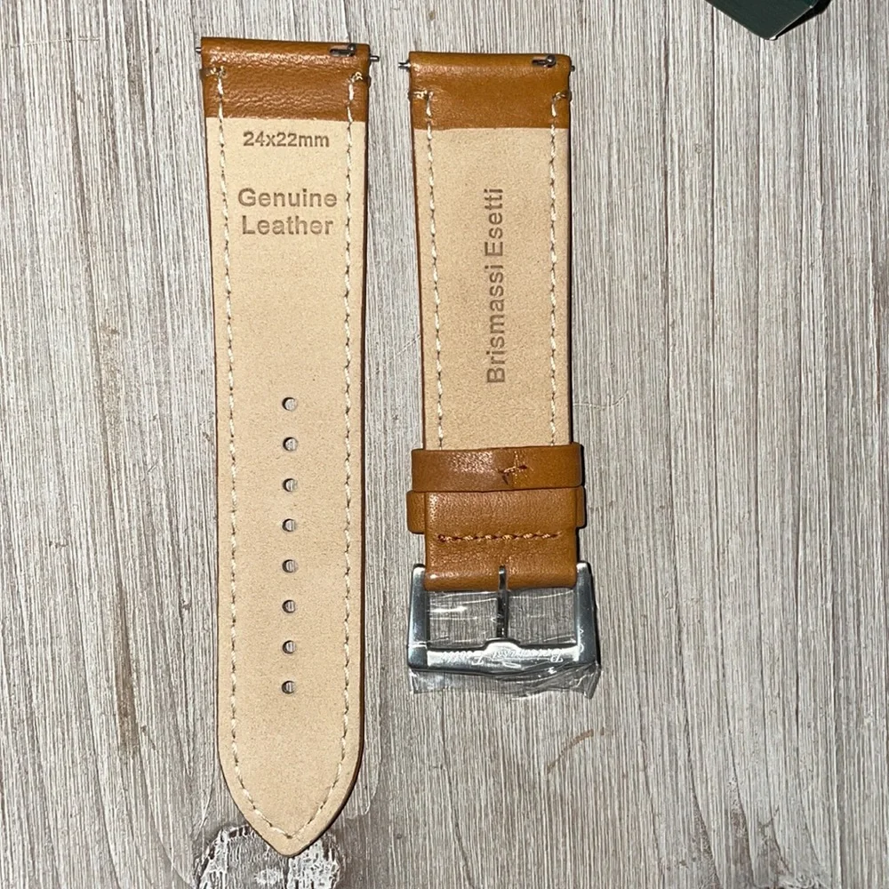 NEW Brismassi Esetti Tan Leather Watch Band